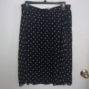 Navy polka dot skirt!